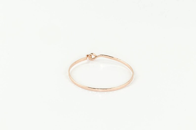 Roségold Armband Armband 18KGF Rose Gold Filled, Massiv, 6mm, Damen 2XL 80mm - Eleganter Bangle Ohne Stein Rose Gold Armband 80mm 2XL - Foto 11