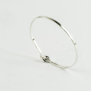 Silver Bangle Bracelet - T469 main image 0