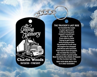 trucker memorial etsy