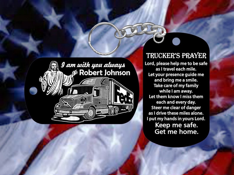 FedEx Semi Freight Truck Driver Gift with Driver's Prayer Etsy