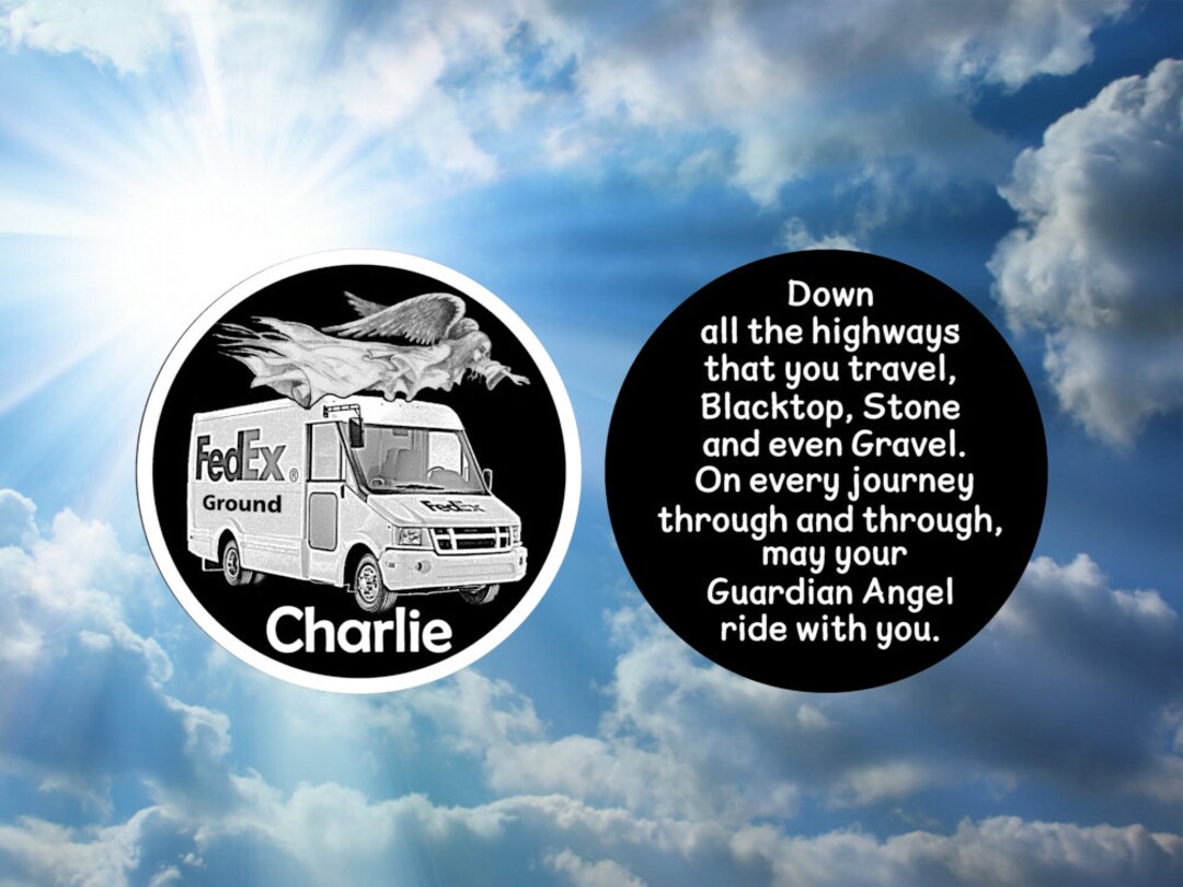 Fedex Driver Guardian Angel Gift Coin Super Tough Etsy