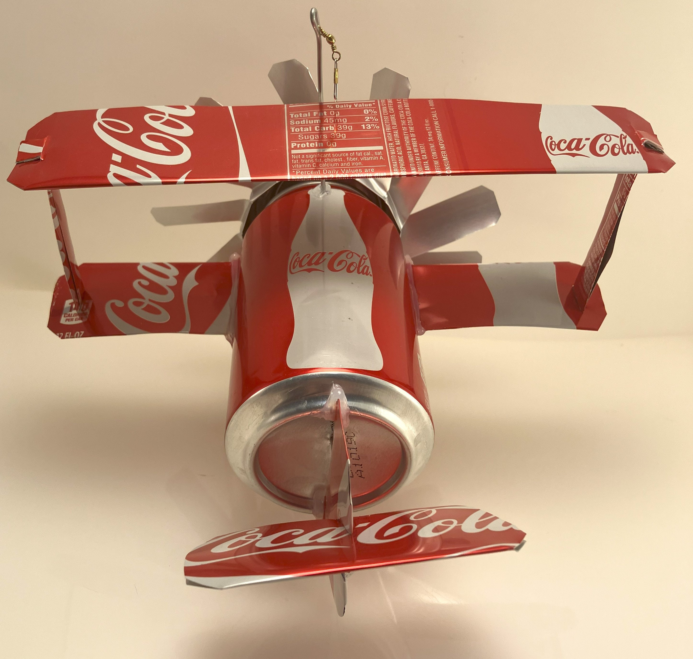 Airplane Whirl-a-gig Made From Coca-cola Cans - Etsy