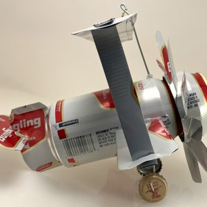 Airplane Whirl-A-Gig Made From Yuengling Premium Beer Cans