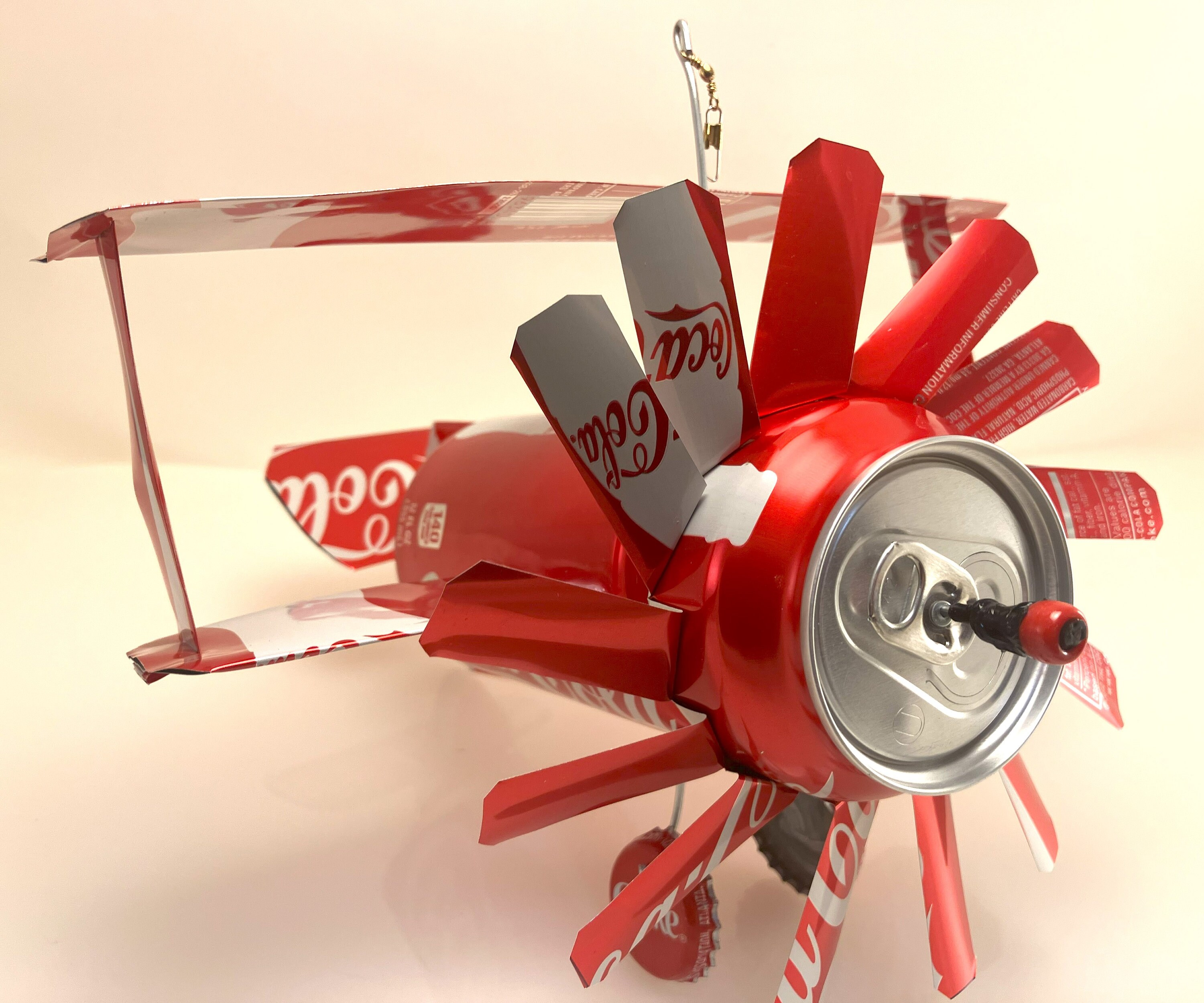 Airplane Whirl-a-gig Made From Coca-cola Cans - Etsy