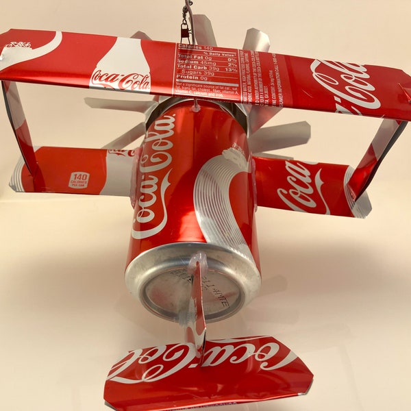 Airplane Whirl-a-gig Made From 2013 Summer Road Trip Coca-Cola Cans