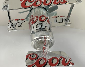 Airplane Whirl-A-Gig Made From Older Coors Light Beer Cans