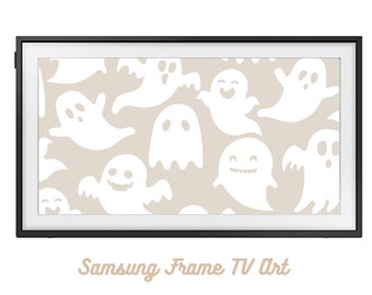 Halloween Samsung Frame TV Art | Neutrale Geister Wandkunst Halloween