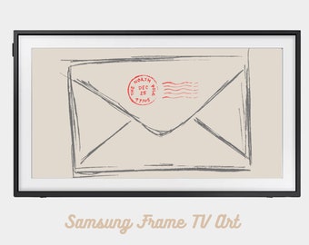 Santa Samsung Frame TV Art | Weihnachtsrahmen TV Art | Santa Letter Rahmen TV Art