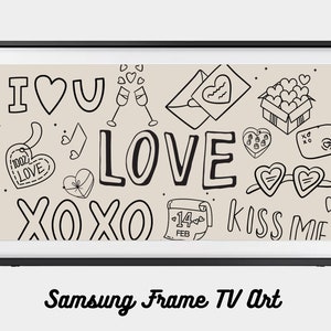 Valentines Day Samsung Frame TV Art | Samsung Frame TV | Valentines Day Artwork