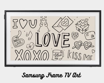 Valentinstag Samsung Frame TV Art | Samsung Frame TV | Valentinstag Kunstwerk