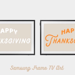 Thanksgiving Frame TV Art | Happy Thanksgiving Frame TV Art | Holiday Frame TV Art