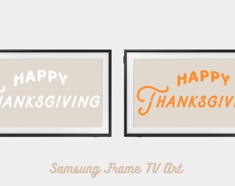 Thanksgiving Frame TV Art | Happy Thanksgiving Frame TV Art | Holiday Frame TV Kunst