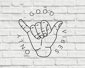 Good Vibes Only Decal: Oracle 651 Vinyl
