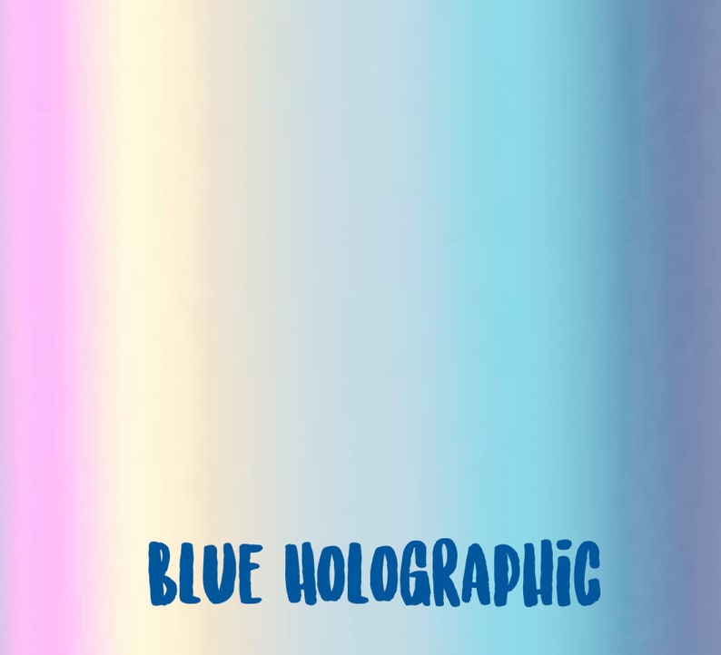 Puede incluir: Un fondo hologr&aacute;fico azul con el texto "BLUE HOLOGRAPHIC" en azul.