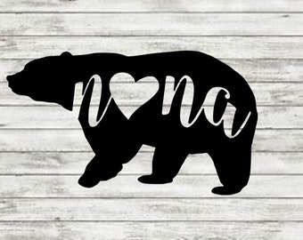 Nana Bear Decal