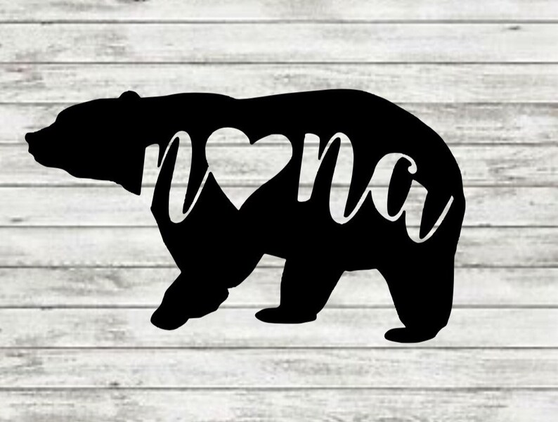 Nana Bear Decal