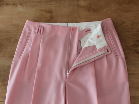 RTW Pink 50s 40s Zazoo Slacks sample With Hollywood Waist, 50s Pants, High-waisted  Pants, Rockabilly Pants, Zazoo 50s Pleated Pants RTW 