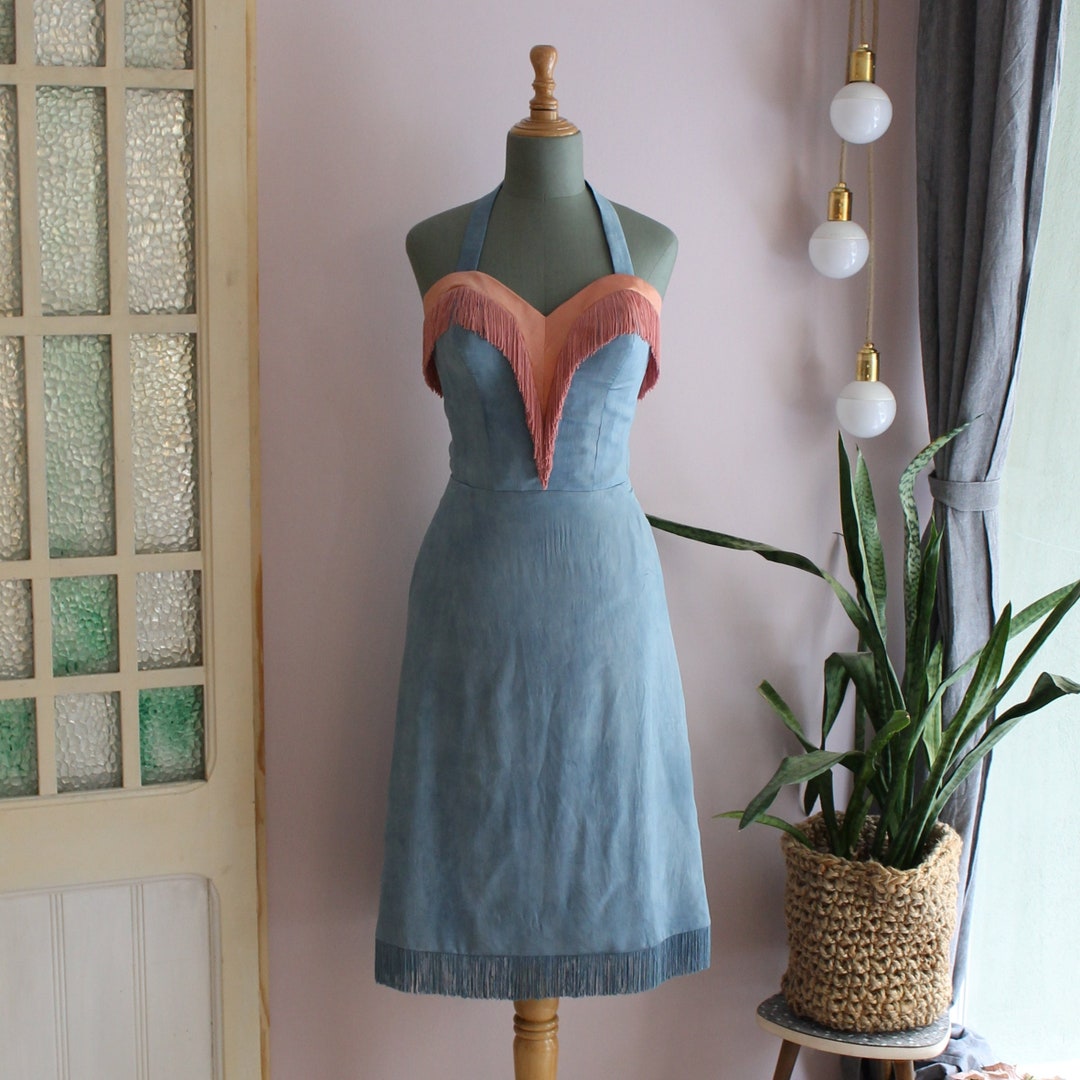 Satin Western Dress