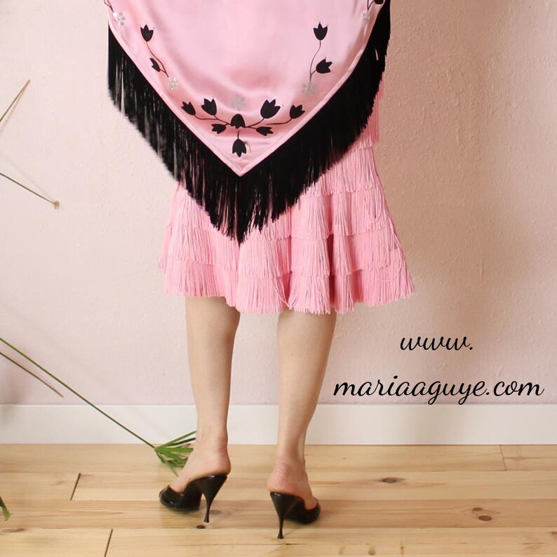 Mermaid Fringe Dress 50s Fringe Dress With Builtin Etsy