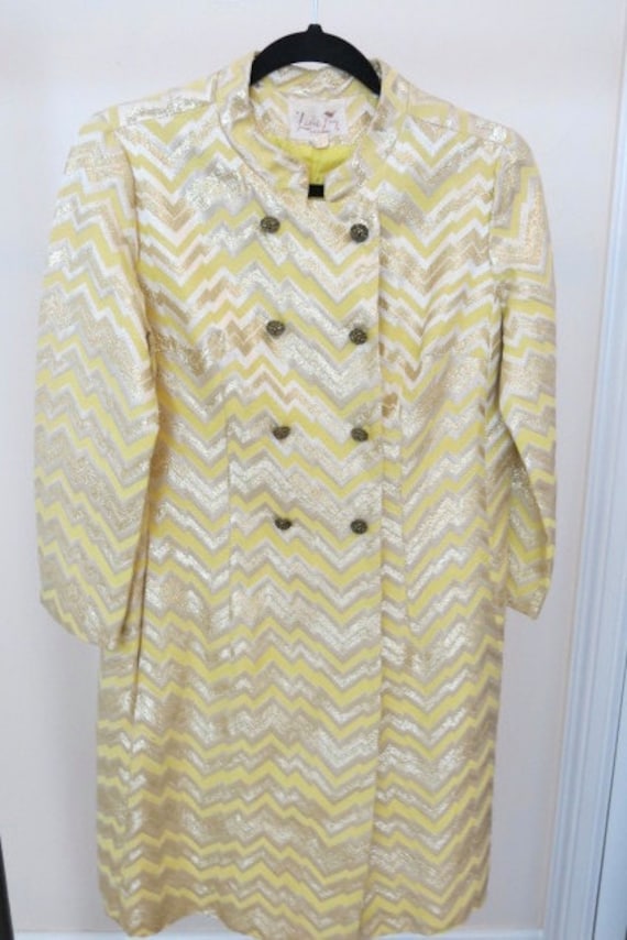 Vintage lamé 60's cardigan by LESLIE FAY