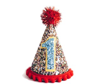 First Birthday Boy Circus Party Hat, Circus Birthday Party Theme, Boy Party Hat, Boy Cake Smash, Circus Hat, 1st Birthday Boy Party Hat