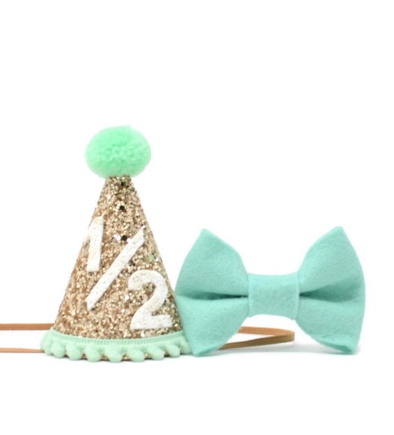 Half birthday hat boy Clearance