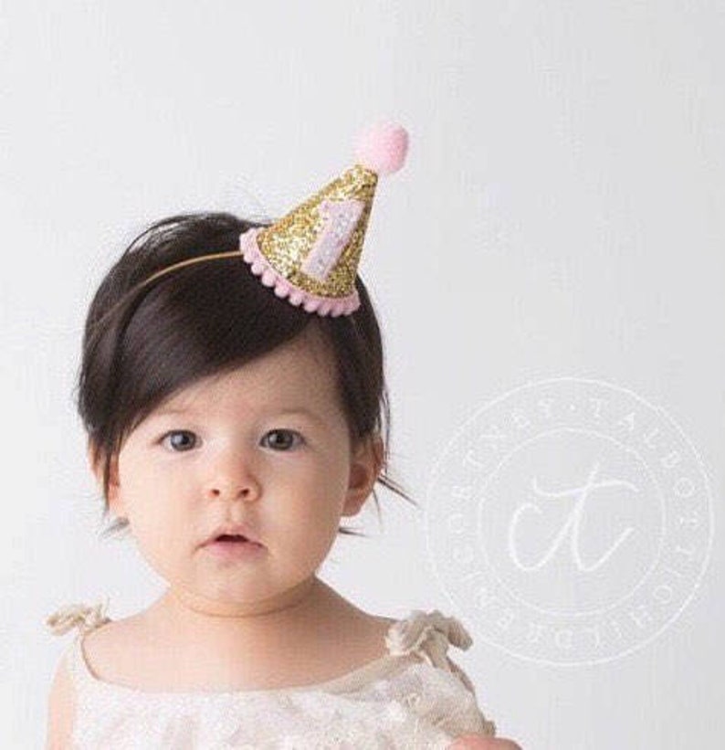 1st Birthday Hat Birthday Party Hat First Birthday Girl Hat Etsy