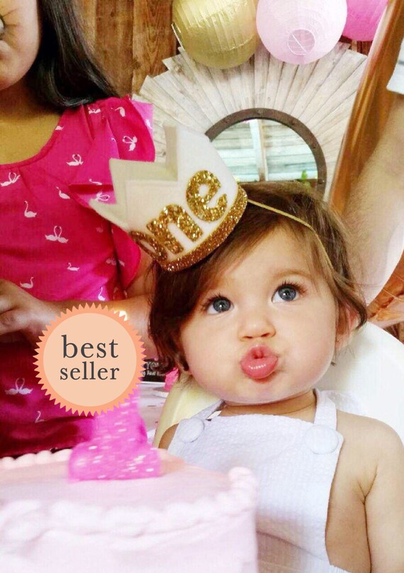 baby birthday crown headband
