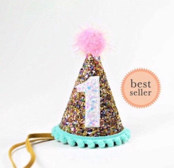 Birthday Party Hat For Girl 1st Birthday Party Hat First Etsy