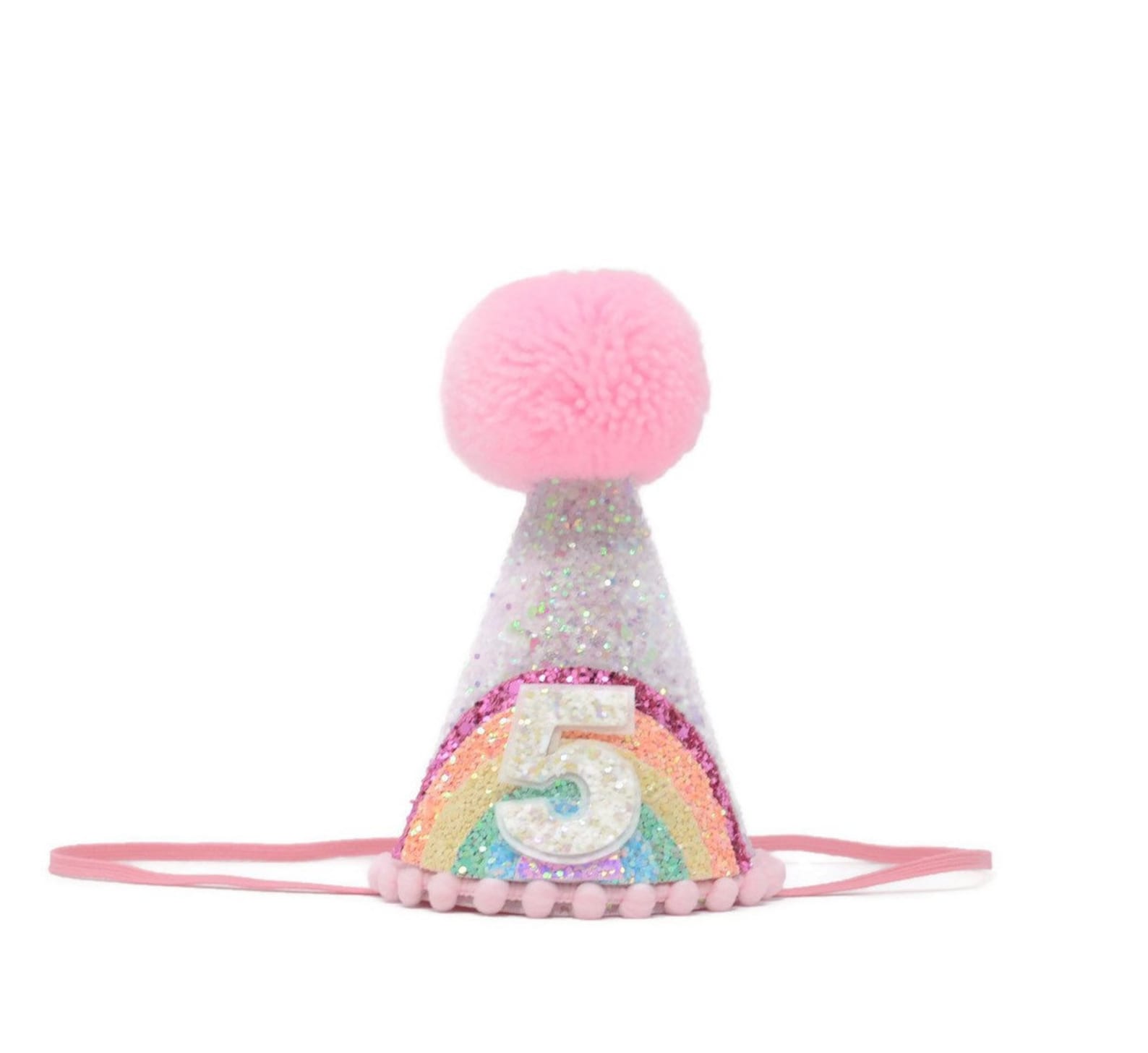 3rd Birthday Girl Party Hat Rainbow Party Hat Birthday Party Etsy