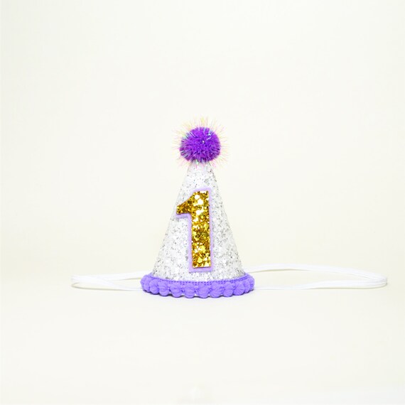Birthday Hat Hat Purple Girl | Etsy