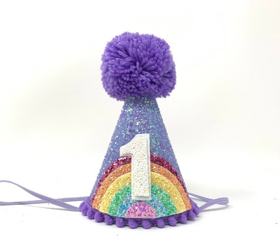 Birthday Girl Party Hat Rainbow Party Hat Birthday Party Etsy
