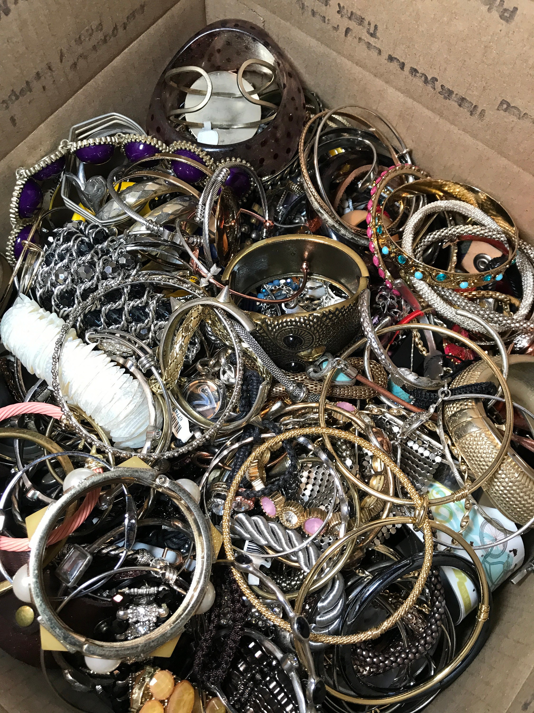 Huge 14 Pound Bracelet Grab Bag Box Lot All Wearable Resale - Etsy