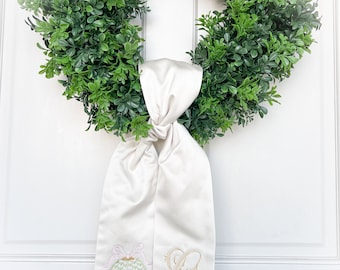 Easter Egg and Initial  Sash