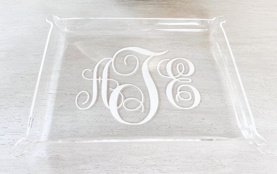 Monogram Acrylic Tray