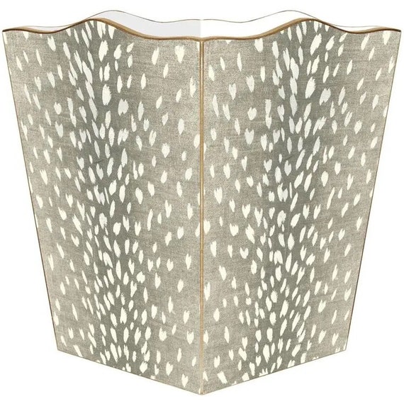 Taupe Antelope Wastebasket