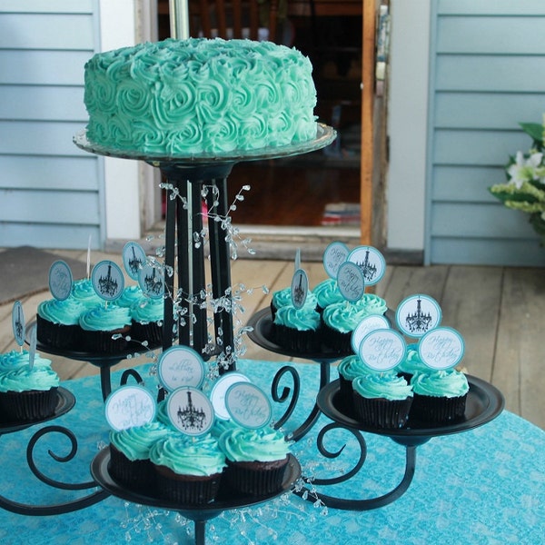 Designer Chandelier Cupcake/Cake Serving Stand