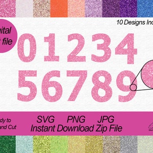 4 Pack - 5 Iridescent Number Stickers Banner, Customizable Stick On Numbers  - 9