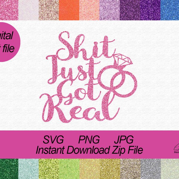 Shit Just Got Real - Etsy