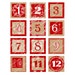 Printable DECEMBER DAILY NUMBERS Red (2 X 2 Inches. Digits, No Words ...