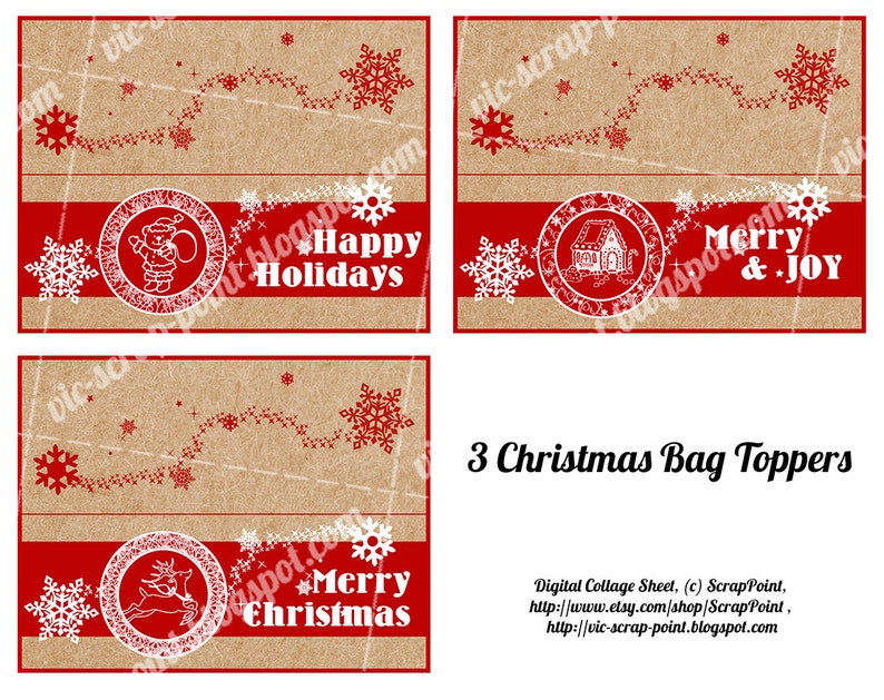 3 PRINTABLE Christmas Party Treat Bag Toppers Double Sided Etsy 3 PRINTABLE Christmas Party Treat Bag Toppers Double Sided Etsy