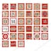 Printable DECEMBER DAILY NUMBERS Red With Black Digits 2, 1.5 and 1 Inch, Advent Calendar ...