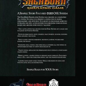 SagaBorn Roleplaying Game Core Rulebook image 3