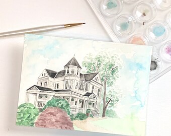 Watercolor Venue Illustration