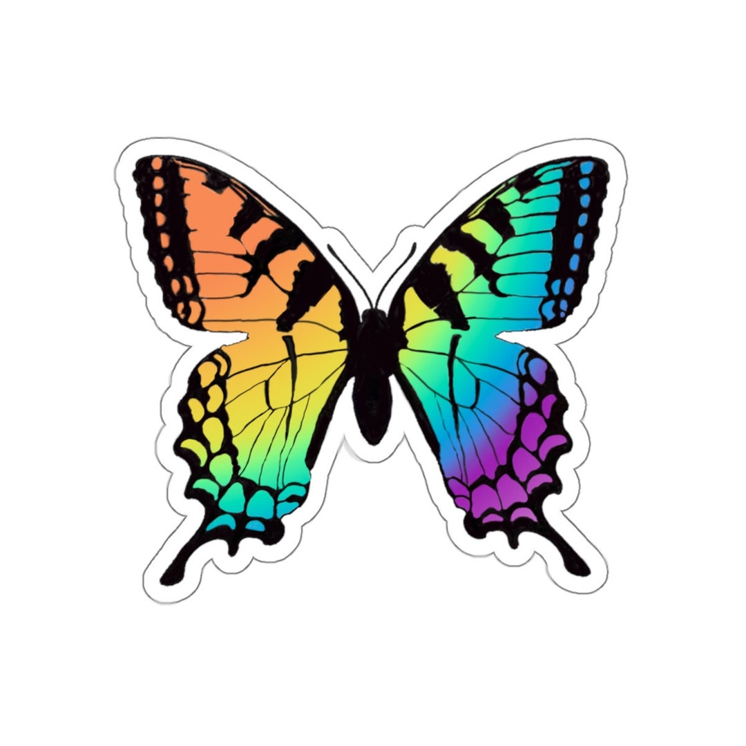 Butterfly Vinyl Sticker - Etsy