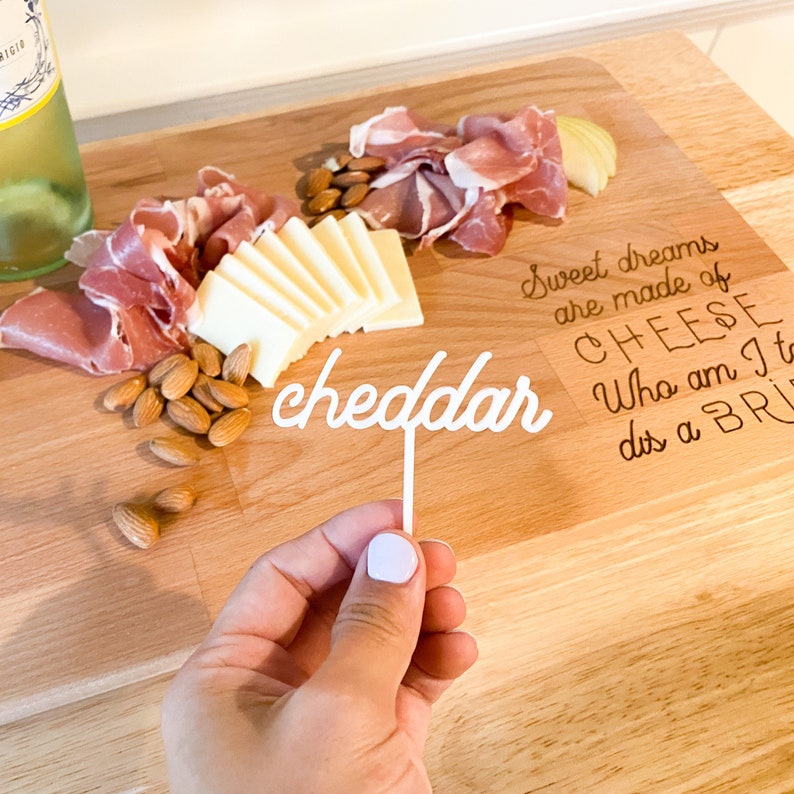 Cheese Picks Serving Board Picks Cheese Labels Charcuterie Etsy