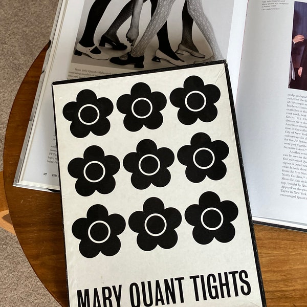 Vintage Mary Quant White Gold Tights