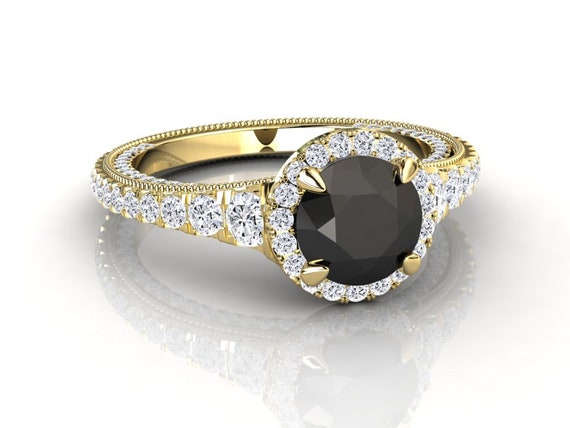 ブラックダイヤモンドリング ブラックダイヤモンド 0.54ct ブラックダイヤモンド