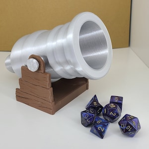 Dice Cannon for RPG gaming | Unique Dice Tower | Fun Dungeons & Dragons Accessory | Tabletop Game Dice Launcher