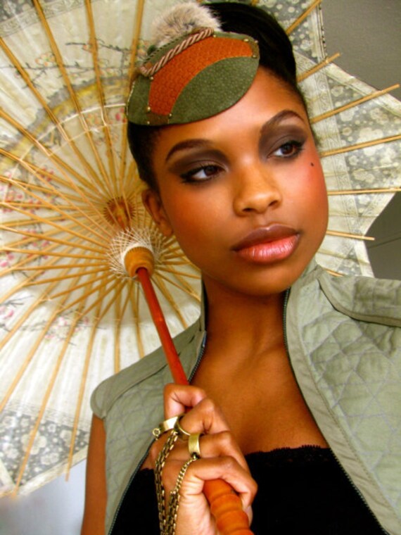 Steampunk Fascinator Hat Vintage Style 